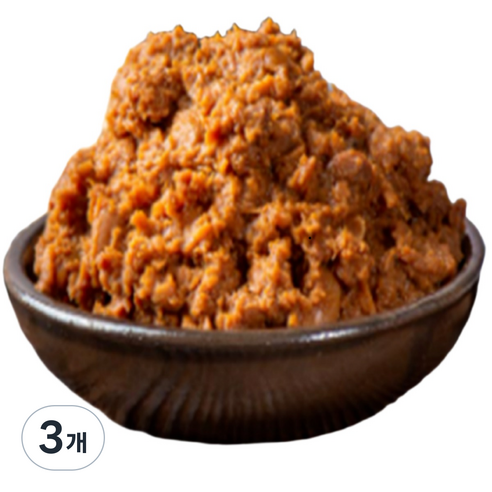 [무료배송]짜지않아 맛있는 국산콩 시골 집된장, 3개, 3kg