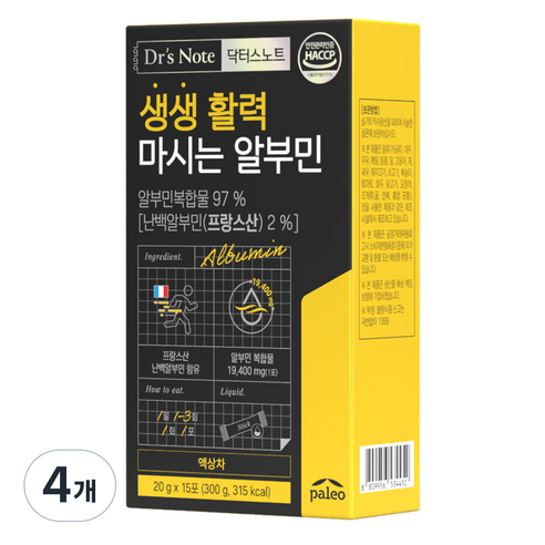 팔레오 닥터스노트 생생 활력 마시는 알부민 액상