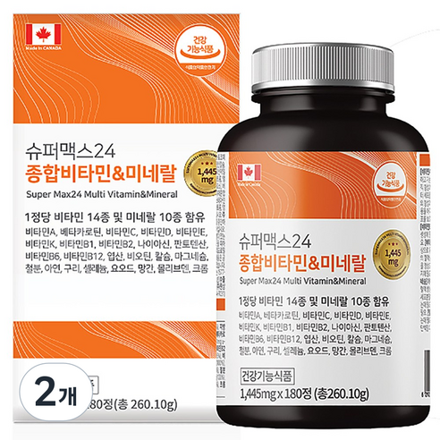 힐링팩토리 슈퍼 맥스24 종합비타민 앤 미네랄