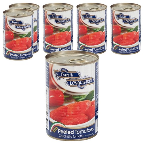 프라텔리롱고바디 포모도리 펠라티 토마토 홀, 400g, 6개
