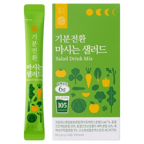 생활약속 기분전환 마시는 샐러드 14p, 84g, 1개