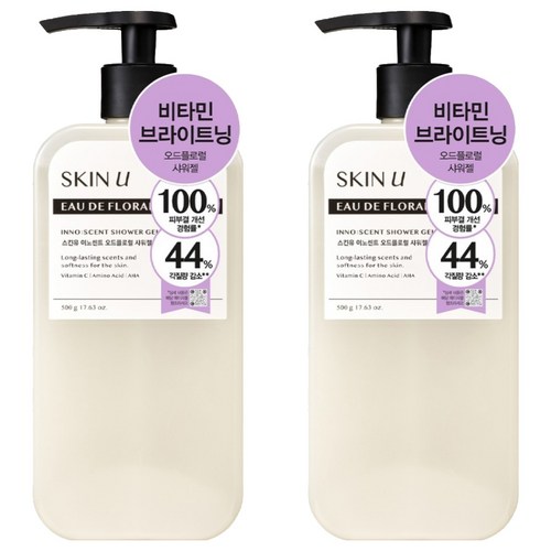 스킨유 이노센트 샤워젤 오드플로럴, 500g, 2개