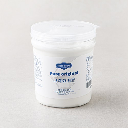 [로켓프레시] 셀렉더요그 그릭요거트 오리지널, 500g, 1개