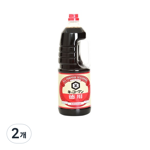 기꼬만 양조간장, 1.8L, 2개