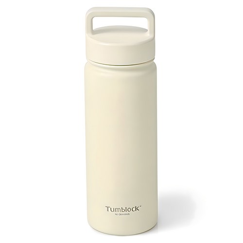 텀블락 스포티 핸들 텀블러, 베이지, 500ml, 1개
