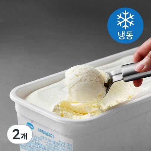라벨리아이스크림 유지방 바닐라 아이스크림 (냉동), 4L, 1개입, 2개