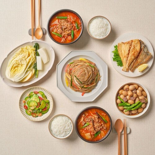 [감동키친] 집밥 반찬세트 국 요리 반찬 4종 수제 가정식 부모님 선물, 2.5kg, 1세트