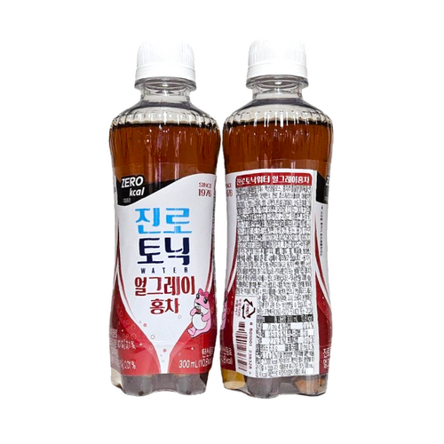 하이트진로 토닉워터 제로 얼그레이 홍차 300ml x 24개