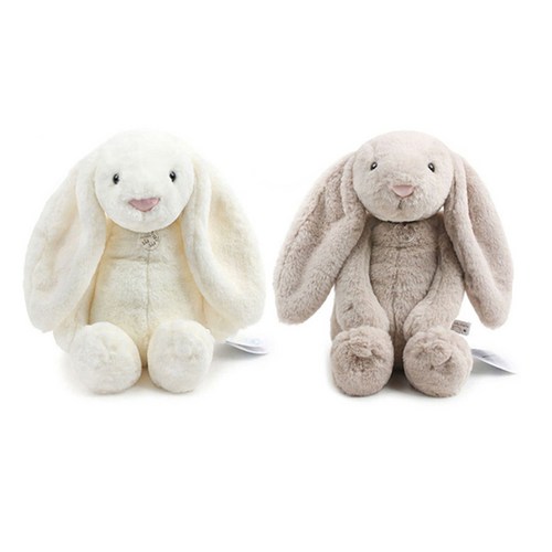 러블리 보들보들 토끼 인형 애착인형, 크림, 1개, 크림, 30cm