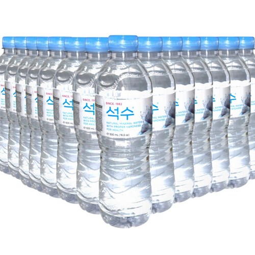 국내생산 생수 500ml 라벨,무라벨, 100개, 500ml