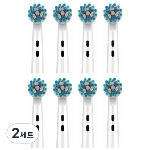티커스트 오랄비 브라운 크로스액션 호환 전동칫솔모 리필 8개입, 2세트
