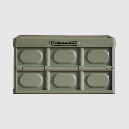 진심감성 다용도 수납 폴딩박스, 교토말차, 56L, 1개