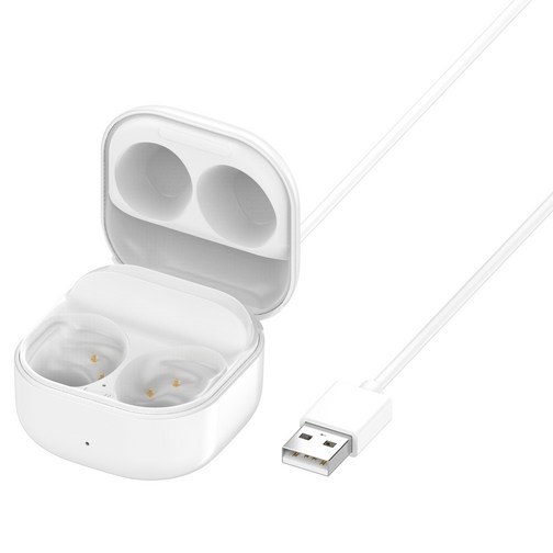 시하마 갤럭시버즈FE Galaxy buds FE 충전 케이스 SMR400N 호환, 화이트