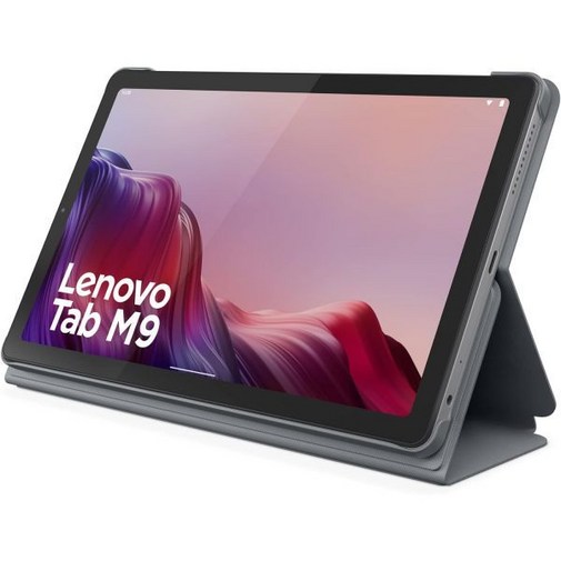 레노버 탭 M92023  태블릿 긴 배터리 수명 9인치 HD 전면 2MP 및 후면 8MP 카메라 3GB 메모리 32GB 스토리지 안드로이드 12 이상 폴리오 케이스 포함 그