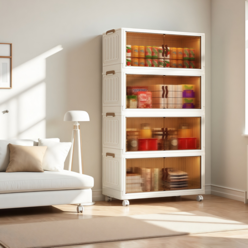 비전코퍼 무설치 접이식 다용도 수납장 폴딩 리빙박스