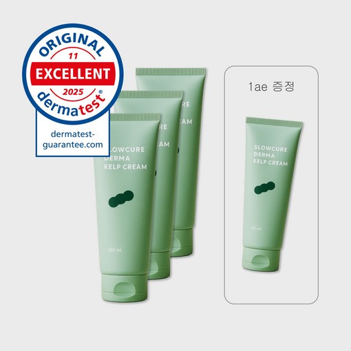 슬로큐어 더마 다시마 보습 크림 독일 더마테스트 인증, 4개, 150ml