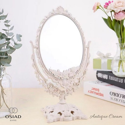 오시아드 양면 엔틱 탁상 거울
