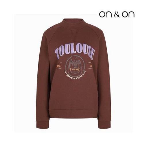 온앤온 프린팅 하이넥 맨투맨 티셔츠(JW2WEA63) 720559