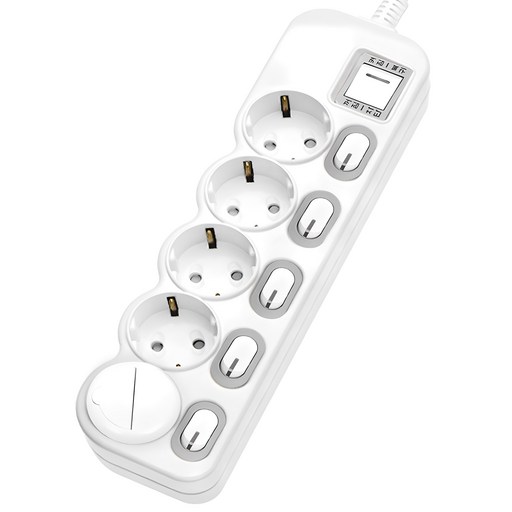 EPM-L305SS 에코파워탭 개별 절전 과부하차단 멀티탭 5구 안전커버 랜덤발송