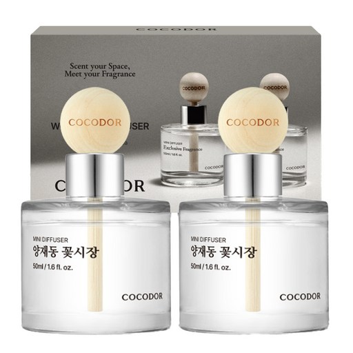 코코도르 우드볼 차량용 디퓨저 50ml 2개입