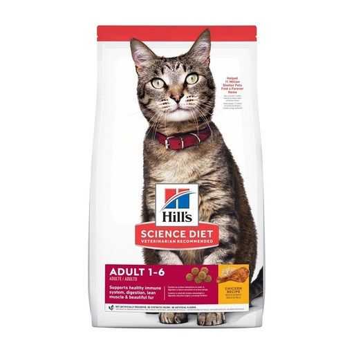 Hill's 希爾思 成貓特調食譜乾糧, 雞肉, 4kg, 1袋