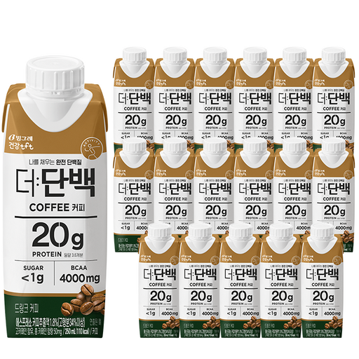 더단백 드링크 커피 250ml 18개 바쁜 당신을 위한 영양 가득한 에너지 드링크