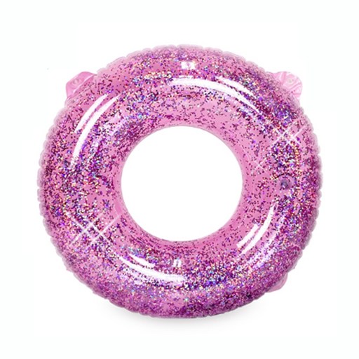 스윔어바웃 키즈 반짝이 원형 튜브 PF31, 핑크, 1개