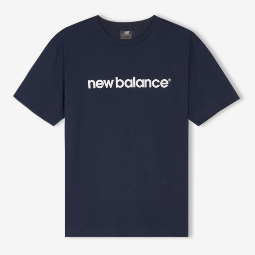 뉴발란스 여성용 W 에센셜 레터로고 STANDARD FIT 반팔티 NBNEFB0012