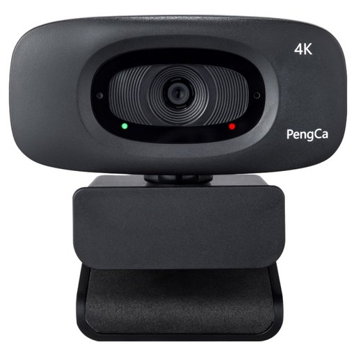 펭카 4K 800만 30fps 실사용 최적화 1200만 고해상도 촬영 스트리밍 웹캠, PCWEB1200, 블랙