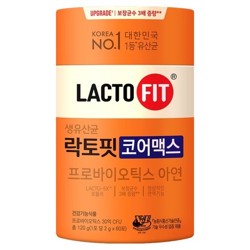 락토핏 생유산균 코어맥스 60p