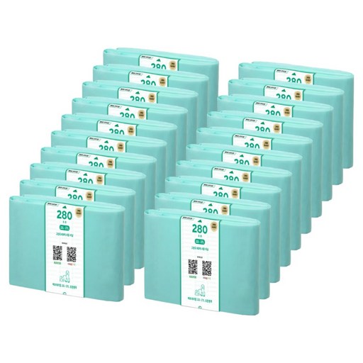 VERDE REFILL Magic Can相容補充垃圾袋 嬰兒爽身粉香 280, 20個, 27L