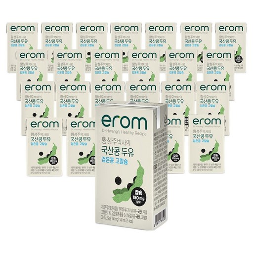 이롬 황성주 박사의 국산콩 두유 검은콩 고칼슘