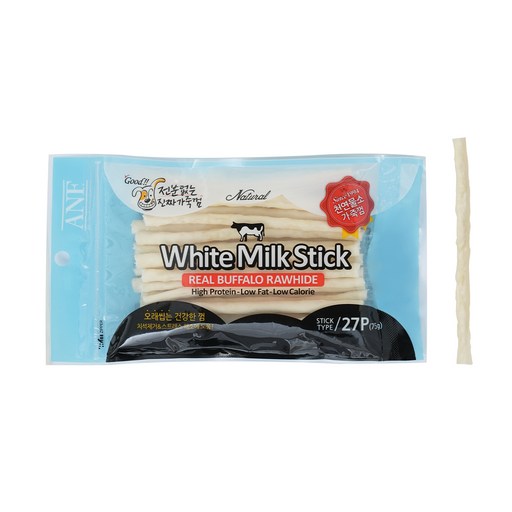 ANF 강아지 로하이드 화이트 스틱으로 건강한 치아와 행복한 강아지 만들기