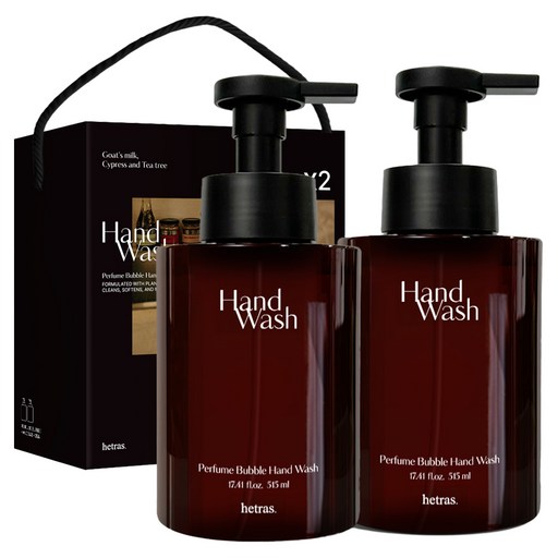 hetras. 香氛洗手慕斯 Hotel Wood, 515ml, 2瓶