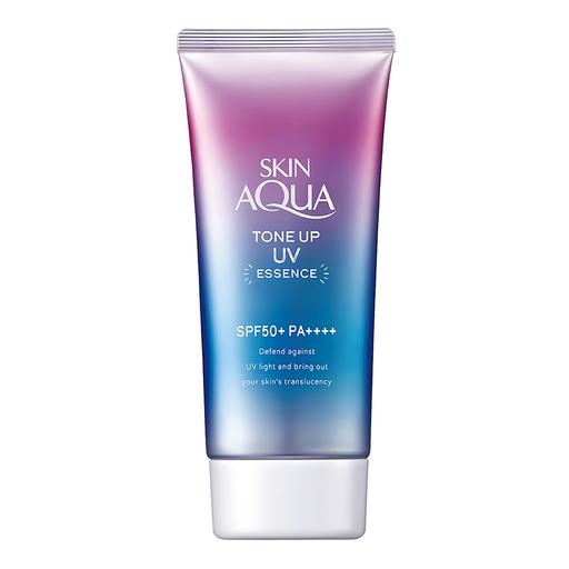 SKIN AQuA 水潤肌 台灣公司貨 柔光透亮防曬飾底凝露 SPF50+ PA++++ 薰衣草紫, 70g, 1瓶