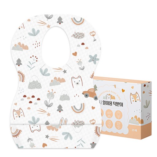 탐사 일회용 턱받이 방수코팅 개별 포장