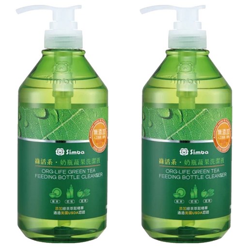 Simba 小獅王辛巴 綠活系奶瓶蔬果洗潔液, 2瓶, 800ml