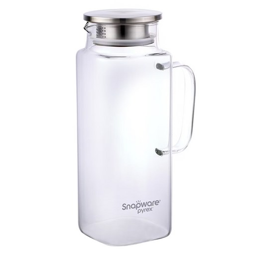 Corelle Brands 康寧餐具 Snapware 淨漾耐熱玻璃水壺, 透明色, 1.95L, 1個