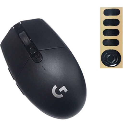 로지텍 G304 LIGHTSPEED 게이밍 무선 마우스 + 피트 세트, 단일상품, 블랙(마우스)