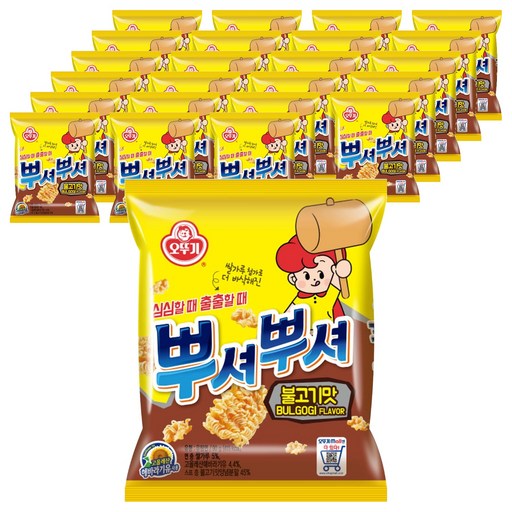 오뚜기 뿌셔뿌셔 불고기맛 90g x 24개