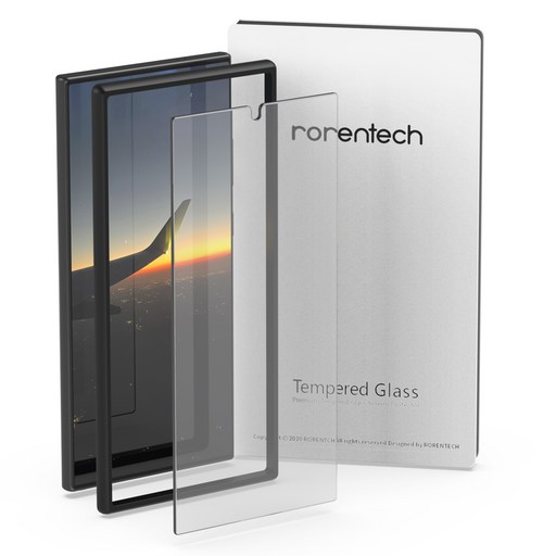 로랜텍 풀커버 지문인식 호환 강화유리 휴대폰 액정보호필름