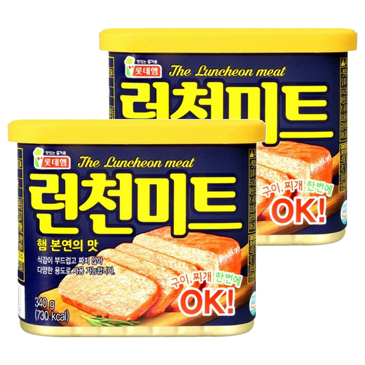 LOTTE 樂天 午餐肉, 340g, 2罐