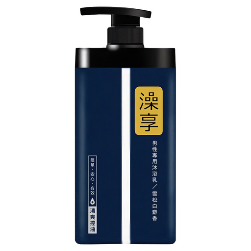 澡享 男性專用沐浴乳 雪松白麝香 簡單配方 自然香氣 控油調理, 1kg, 1瓶