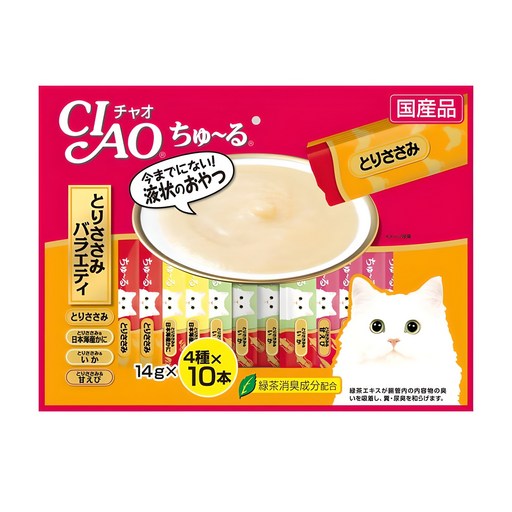 이나바 고양이 챠오츄르 버라이어티 간식, 닭가슴살, 560g, 1개
