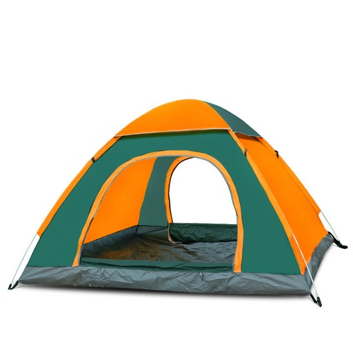 야외 캠핑 접이식 전자동 텐트 2-3인 비치 이지 오픈, 검푸르다