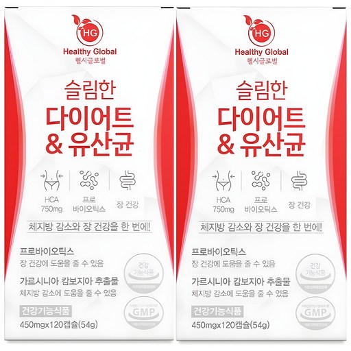다이어트 유산균 가르시니아 슬림 체지방감소 장건강 유산균 식약처 식약청 인증