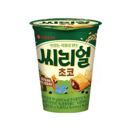 롯데웰푸드 씨리얼 초코 컵, 89g, 6개