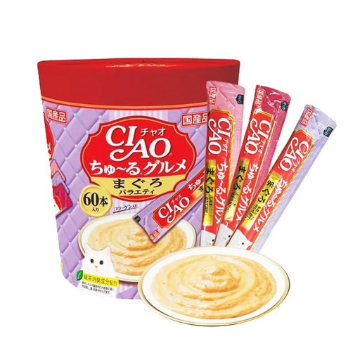 챠오츄르 고양이 구루메 버라이어티 간식 60p
