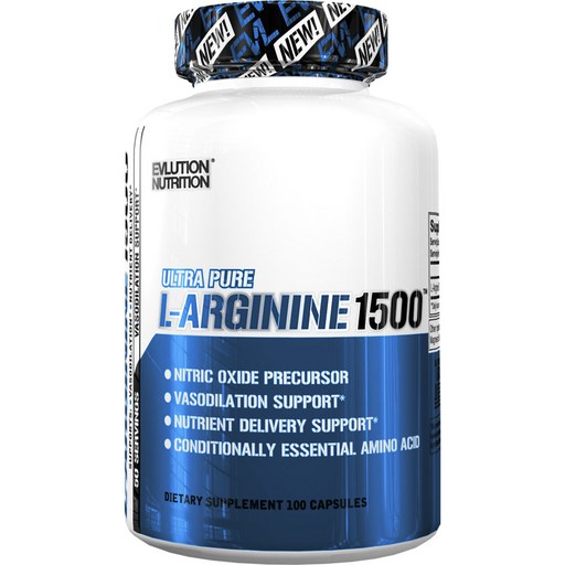 EVLUTIONNUTRITION L-精胺酸 1500mg 膠囊, 100錠, 1個