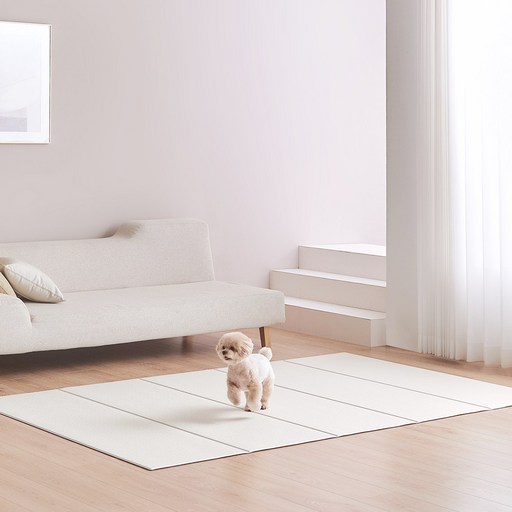 피오르 반려동물 미끄럼방지 매트 폴딩형, 클래식 바닐라, 1개
